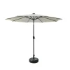 Ombrellone da giardino a palo centrale Benjamin Ø 3 m x H 2,4 m antracite