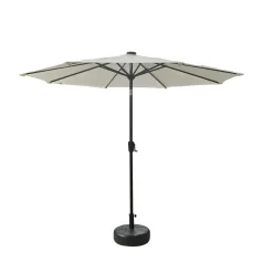 Ombrellone da giardino a palo centrale Benjamin Ø 3 m x H 2,4 m antracite