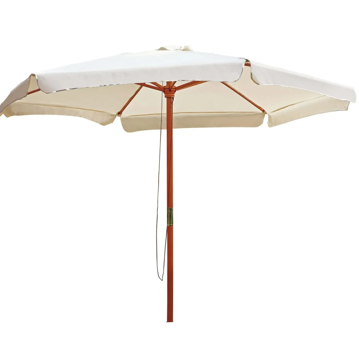 Ombrellone da giardino a palo centrale 1000 Ø 285 x H 254 cm ecrù