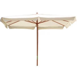 Ombrellone da giardino a palo centrale 1001 300x400 H 293 cm ecrù