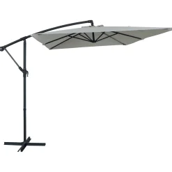 Ombrellone da giardino a palo decentrato in acciaio L200xP300xH250 cm