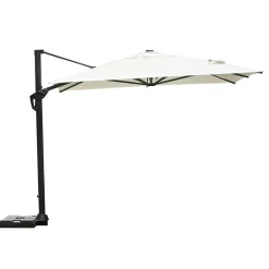 Ombrellone da giardino a palo decentrato 5062 300x300 H 266 cm ecrù