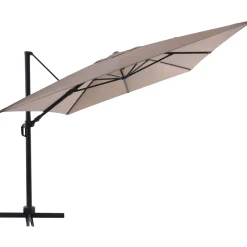 Ombrellone da giardino a palo decentrato Bonbeach 300x400 cm beige