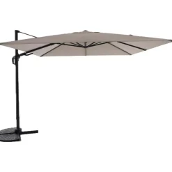 Ombrellone da giardino a palo decentrato Bonbeach 300x300 cm beige