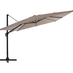 Ombrellone da giardino a palo decentrato Bonbeach 300x300 cm beige