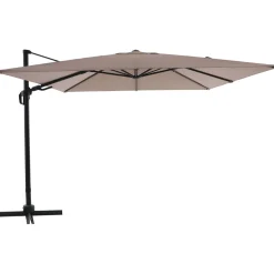 Ombrellone da giardino a palo decentrato Bonbeach 300x300 cm beige