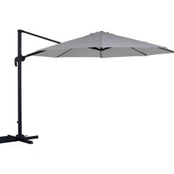 Ombrellone da giardino a palo decentrato Ø 340 cm ecrù