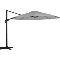 Ombrellone da giardino a palo decentrato Ø 340 cm ecrù