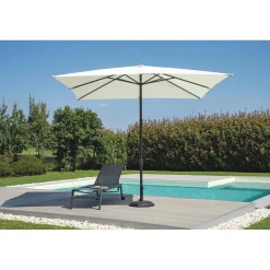 Ombrellone da giardino a palo centrale antivento Ø 300 cm ecrù