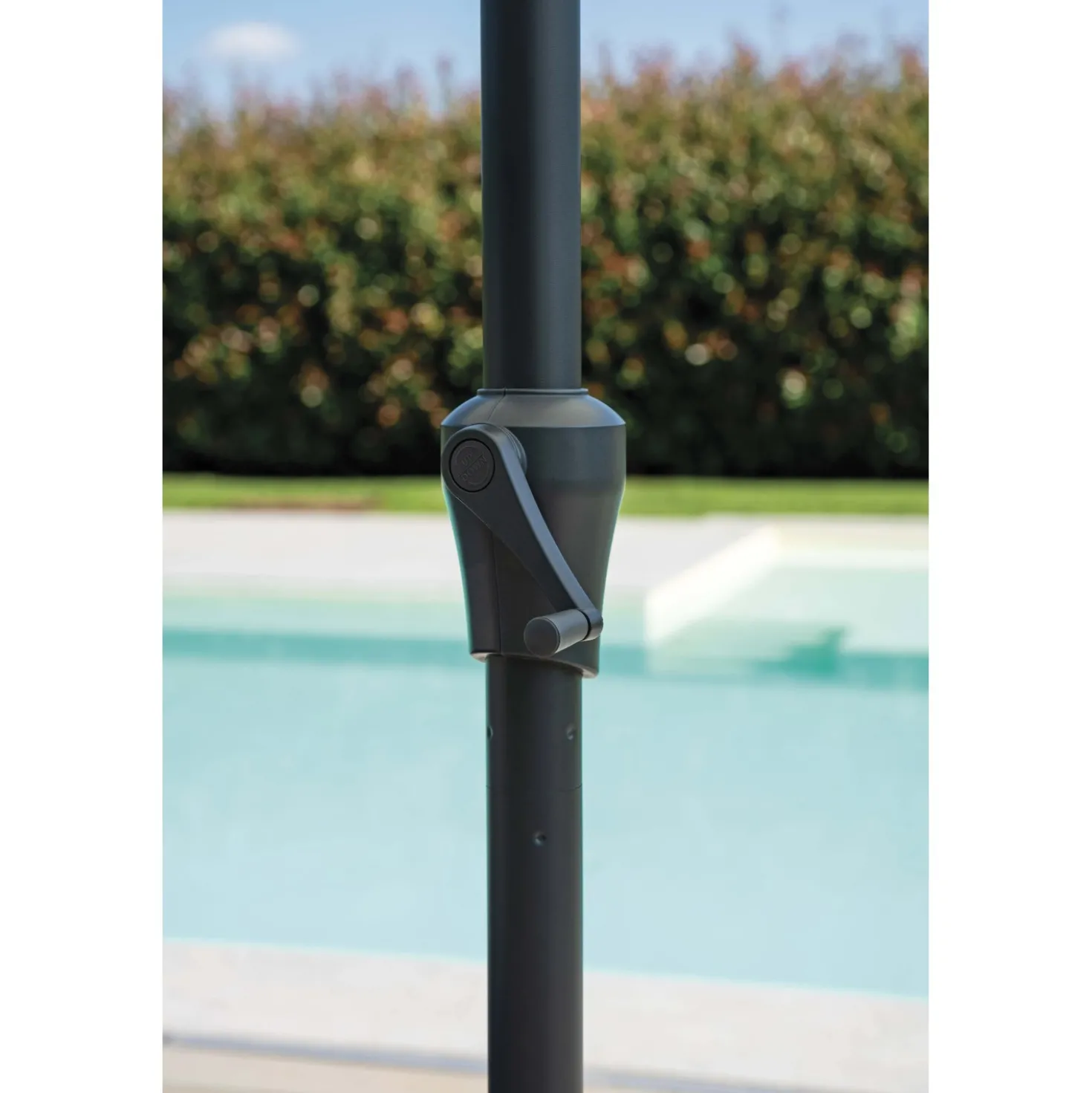 Ombrellone da giardino a palo centrale antivento Ø 300 cm ecrù