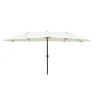 Ombrellone da giardino a palo centrale 5060 270x450 H 254 cm ecrù