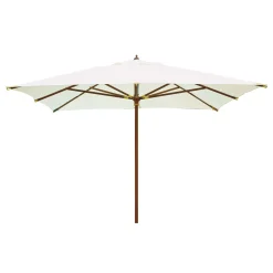 Ombrellone da giardino a palo centrale 4011E 300x400 cm ecrù