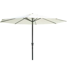 Ombrellone da giardino a palo centrale Ø 300 cm ecrù