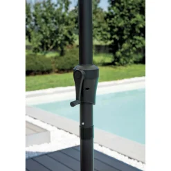 Ombrellone da giardino a palo centrale Ø 300 cm ecrù