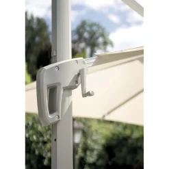 Ombrellone da giardino palo decentrato fusto creta 3x4 m Ecrù