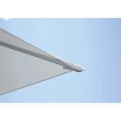 Ombrellone da giardino palo decentrato fusto antracite 3x3 m Bianco