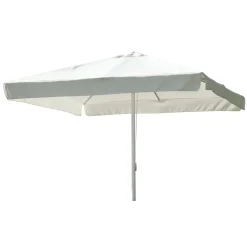 Ombrellone da giardino quadrato a palo centrale Ø 300 cm bianco