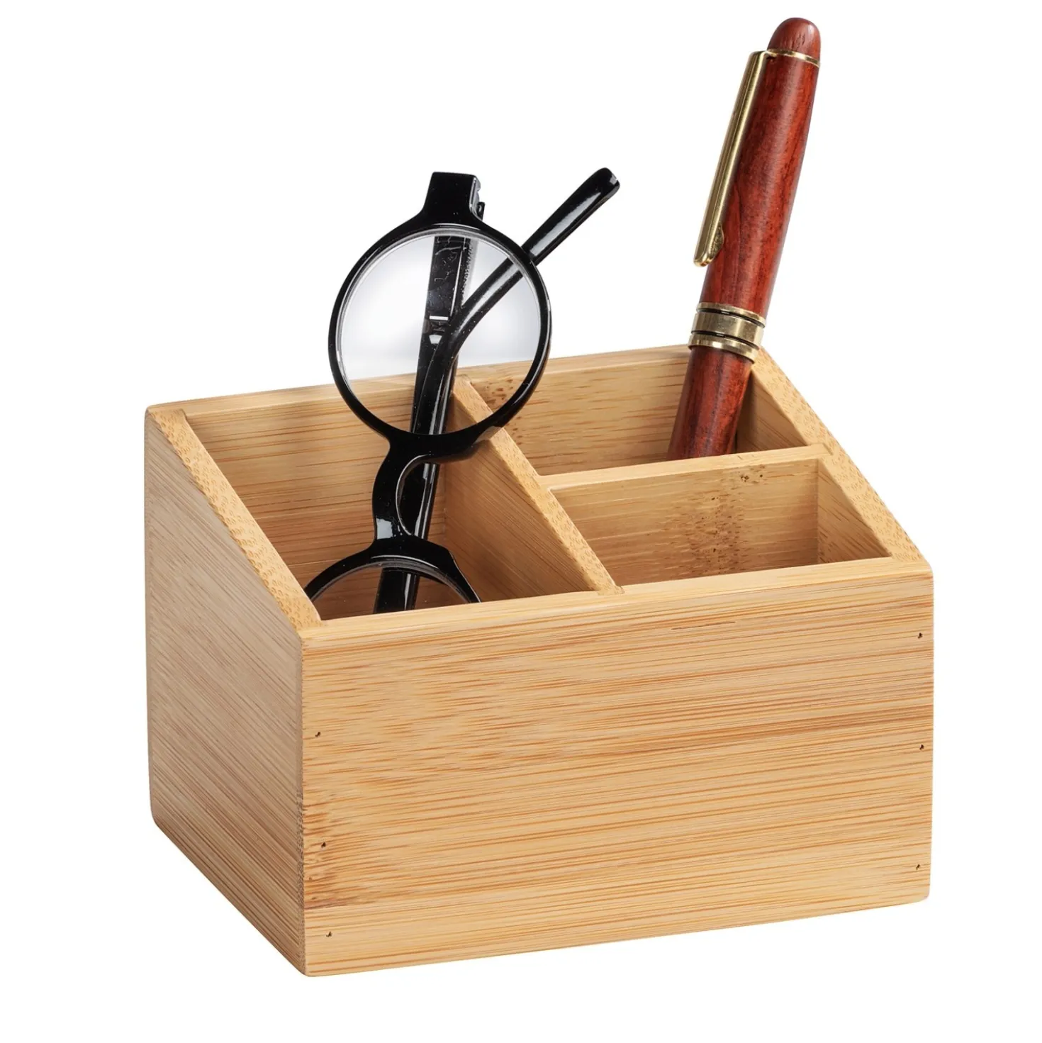 Organizer bagno Wenko Terra 3 scomparti 0,5 l bambù naturale