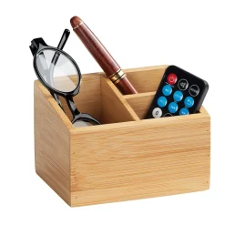 Organizer bagno Wenko Terra 3 scomparti 0,5 l bambù naturale