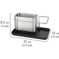 Organizer lavello cucina in acciaio inox WENKO Orio