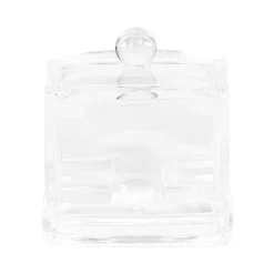 Organizer trasparente porta bastoncini cotone 9,3x8x9,9 cm