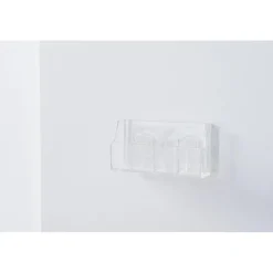 Organizer trucchi da parete trasparente 4 scomparti 12x3,7x6 cm