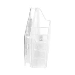 Organizer trucchi da parete trasparente 4 scomparti 12x3,7x6 cm