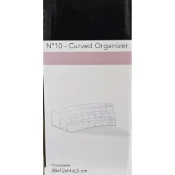 Organizer trucchi trasparente curvo 28x12x6,5 cm