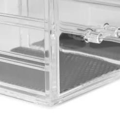 Organizer trucchi trasparente 2 cassetti 23,8x15,3x10,8 cm
