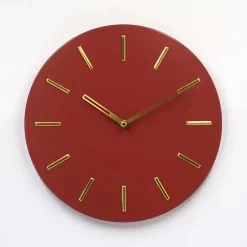Orologio da parete Altair Ø 30x4 cm terra di Siena