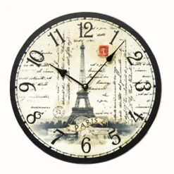 Orologio da parete francobollo Paris a fantasia Ø 34 cm