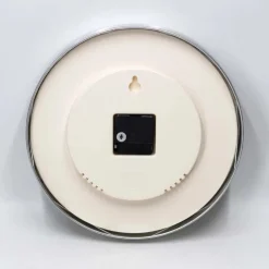Orologio da parete Lira Ø 30x4 cm bianco ed argento