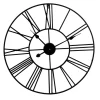 Orologio da parete Sigma nero Ø 80 cm