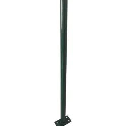 Paletto tondo con piastra H 110 cm verde