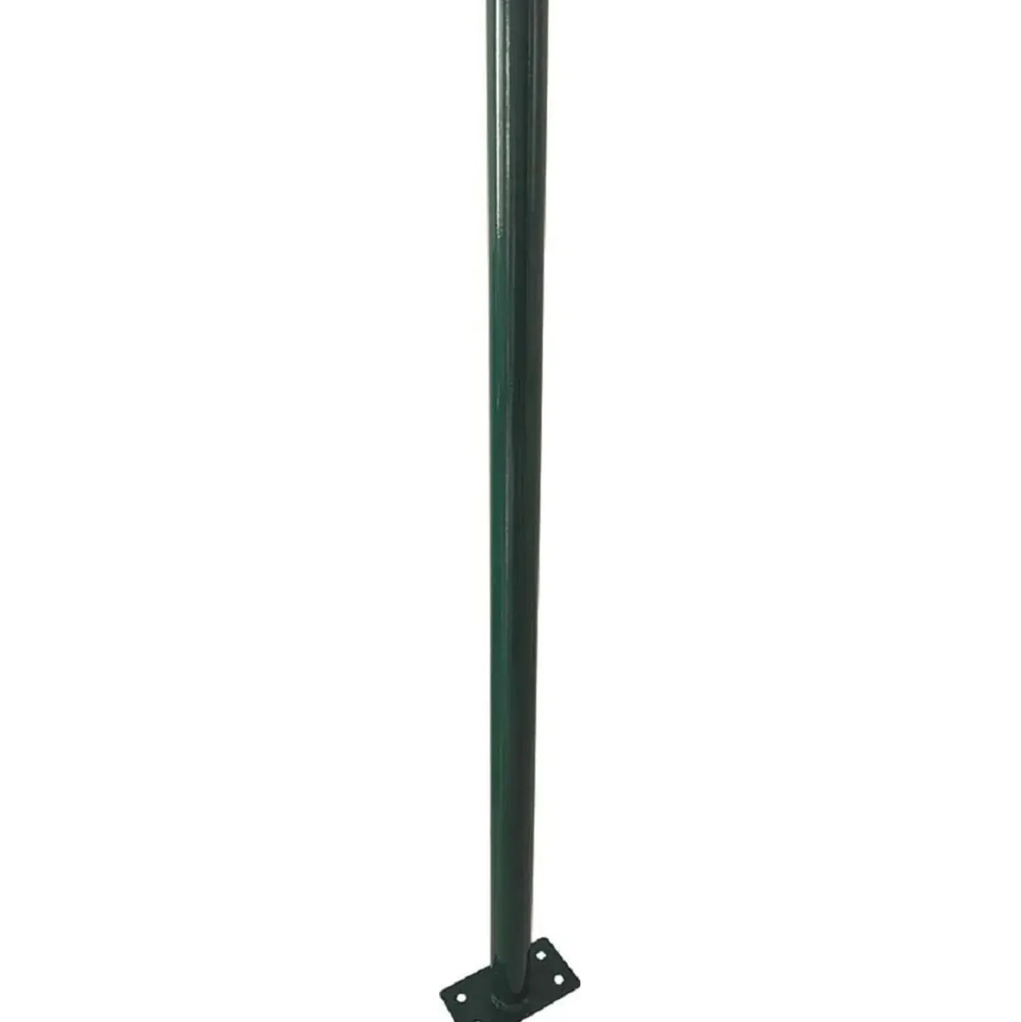 Paletto tondo con piastra H 110 cm verde