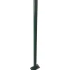 Paletto tondo con piastra H 180 cm verde