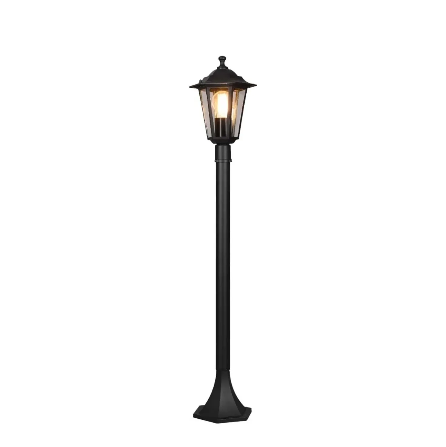 Palo da esterno in alluminio Pienza IP44 H 100 cm nero