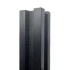 Palo in alluminio per pannello 6,8x6,8x94 cm nero