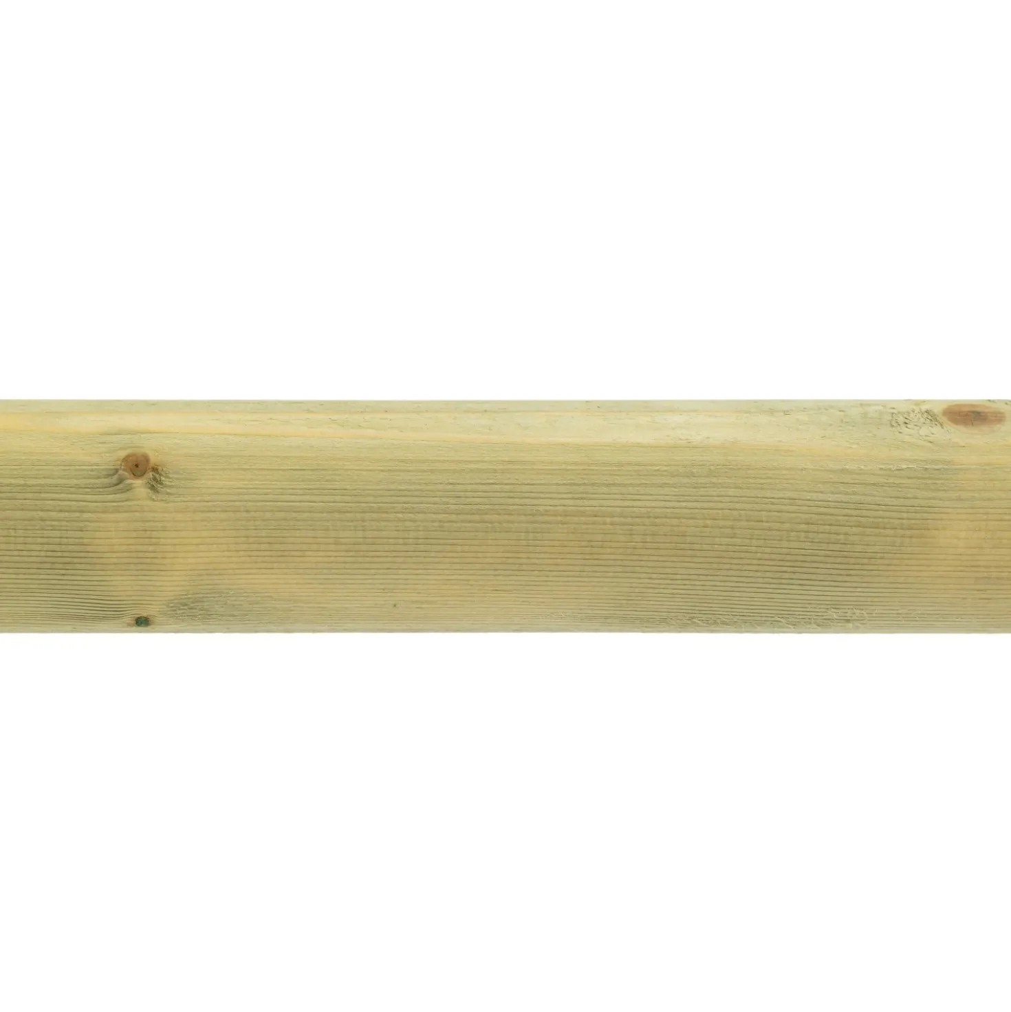 Palo mezzo tondo in legno traverso 3,5 x 7 x H 180 cm