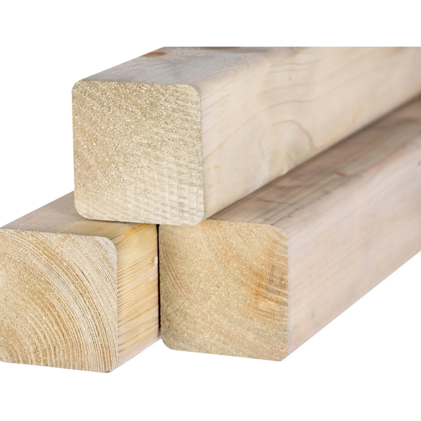 Palo quadro in legno Ø 9 x H 300 cm
