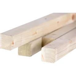 Palo quadro in legno Ø 45 x H 240 cm