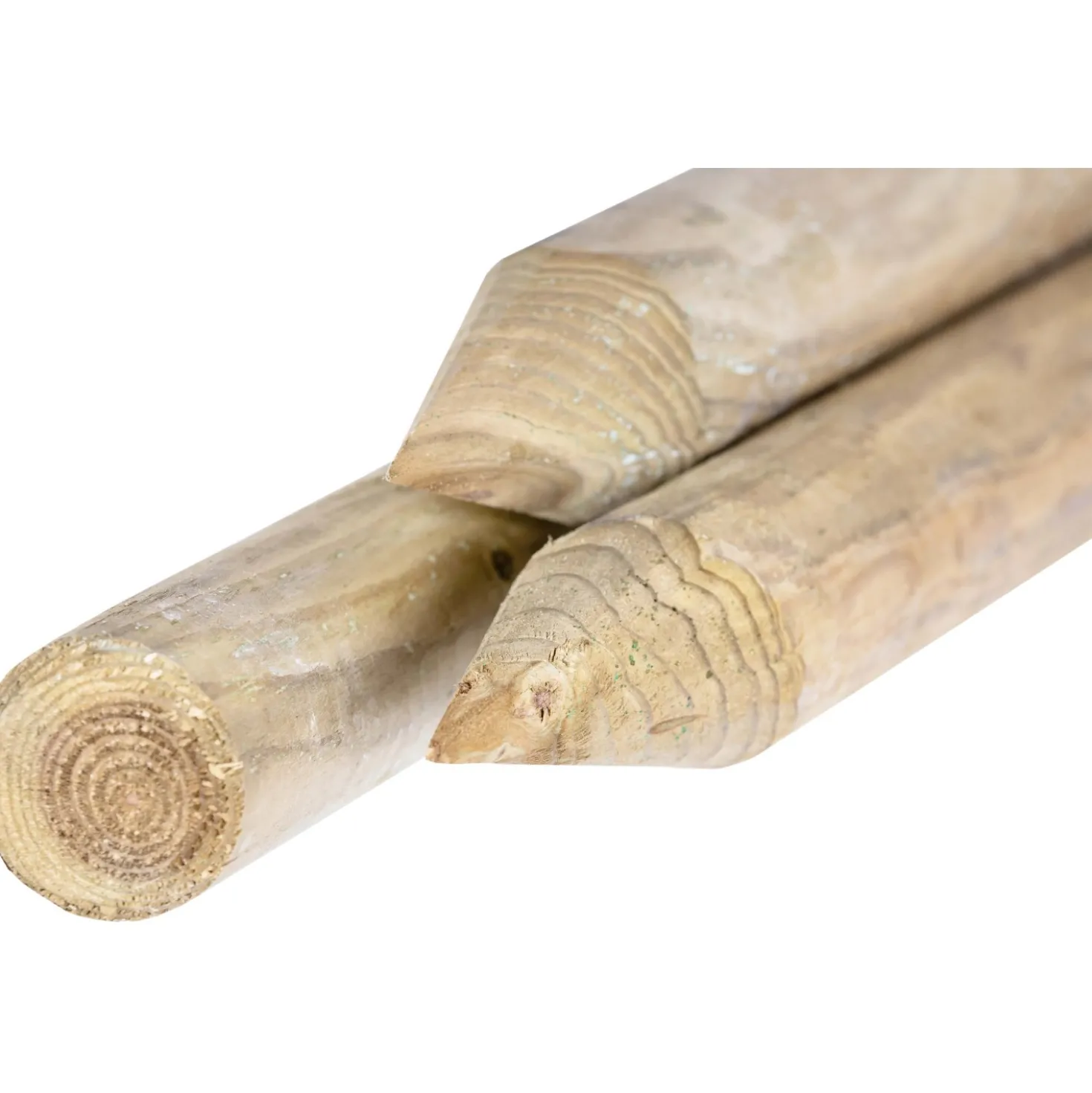 Palo tondo in legno con punta Ø 5,5 x H 200 cm