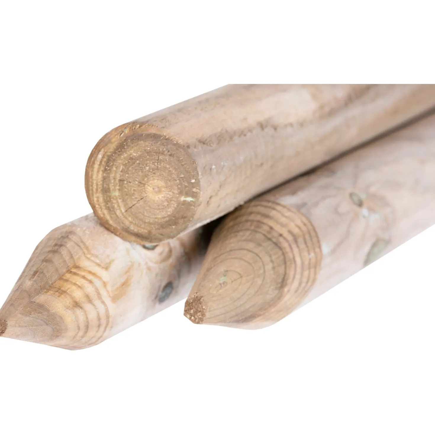 Palo tondo in legno con punta Ø 8 x H 250 cm