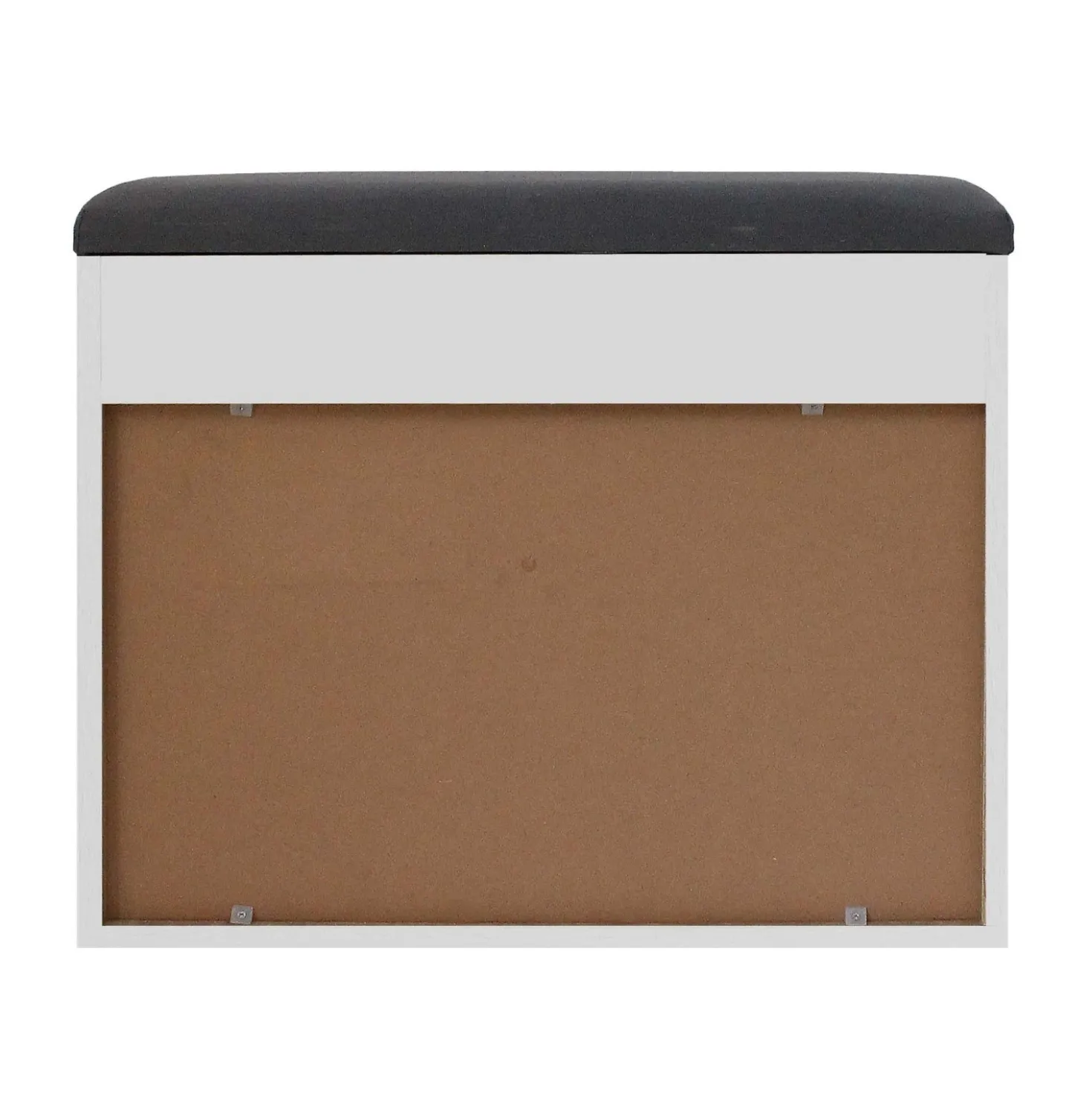 Panca scarpiera doppia profondità 1 anta 1 cassetto truciolare 60x30x50cm grigio