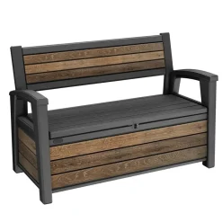 Panchina contenitore da esterno Keter finitura Walnut 227 l