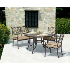 Panchina in alluminio Mansura 105,5x62x90 cm 2 posti