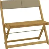 Panchina in legno di acacia pieghevole Fontanillo 84x53x81,5 cm 2 posti