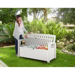 Panchina in resina Keter Patio 132,7x61,2x89 cm 2 posti