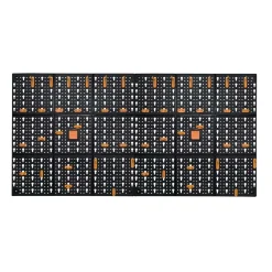 Pannelli da L 500 x 500 mm con 50 ganci assortiti 2 pezzi
