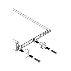 Pannello aggiuntivo porta Maya stampa 3D Bianco Orizzontale + 17,5 cm